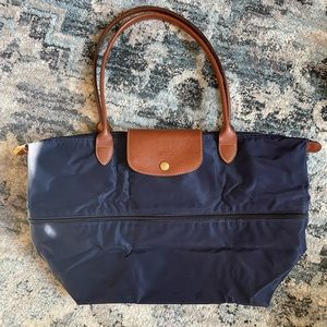 Navy medium Longchamp bag